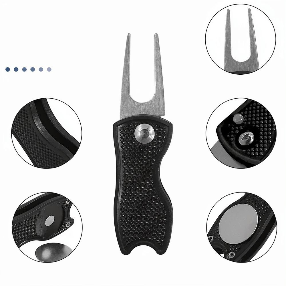Golf Equipment Gifts - 접이식 골프 피치 포크, 잔디 손상