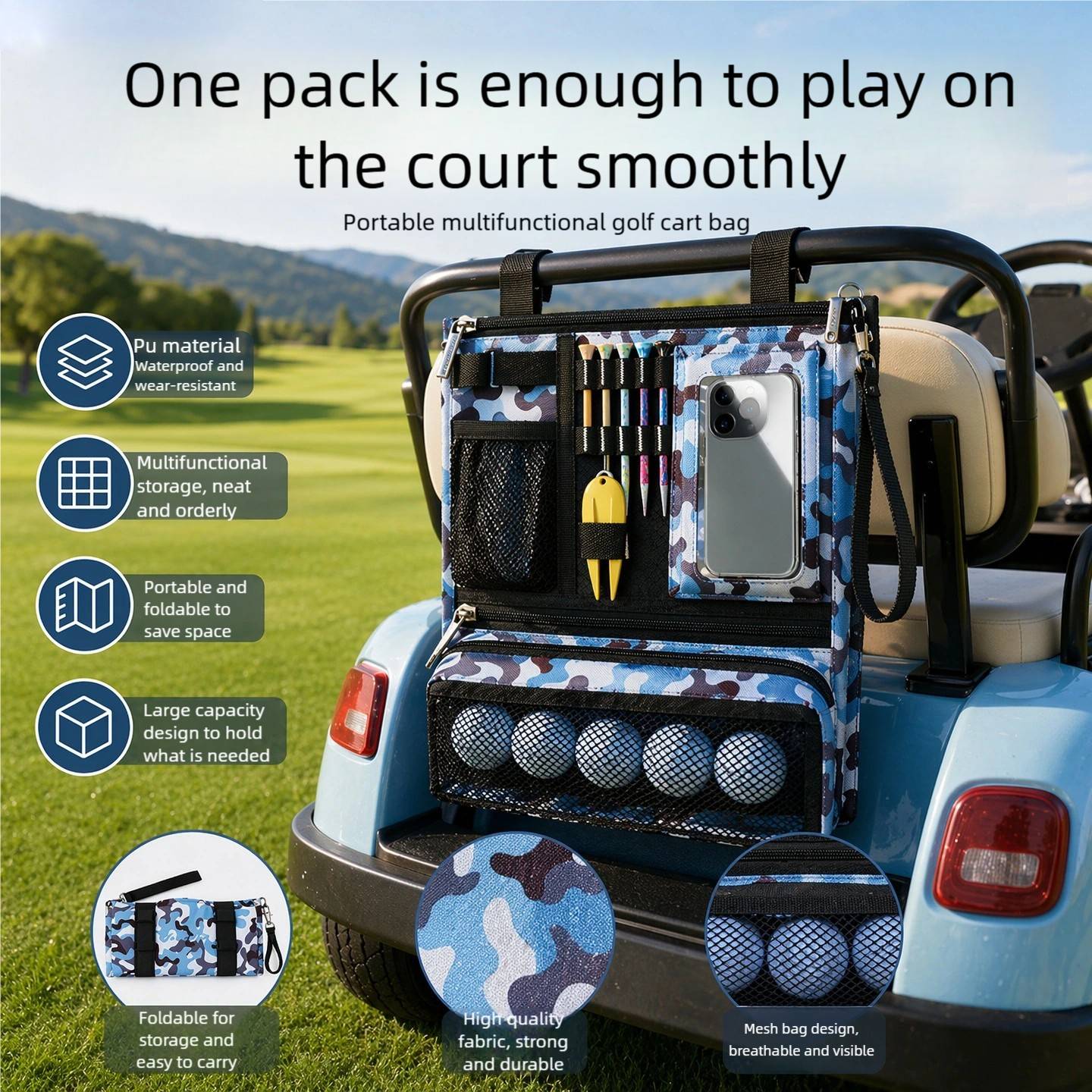 골프 수납 정리함 접이식 파우치 멀티 지퍼 액세서리 가 - Golf Bag Stand Cart 리뷰 및 가격