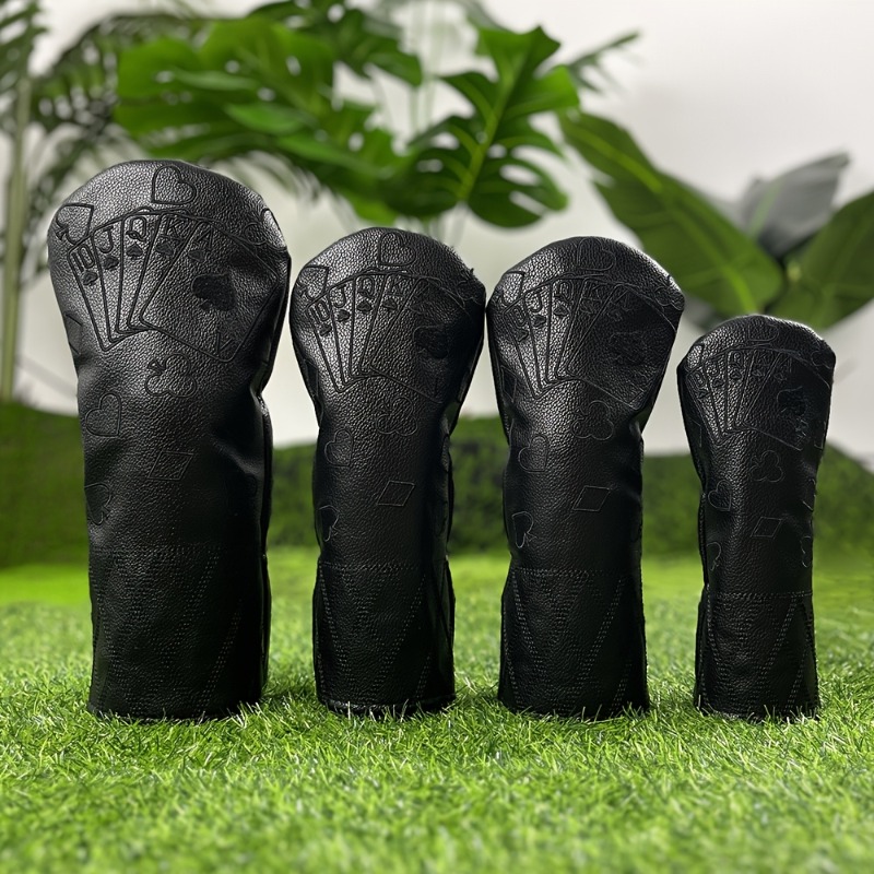 레트로 블랙 포커 골프 클럽 헤드 커버 - 두꺼운 충돌 - Golf Equipment Nearby 리뷰 및 가격