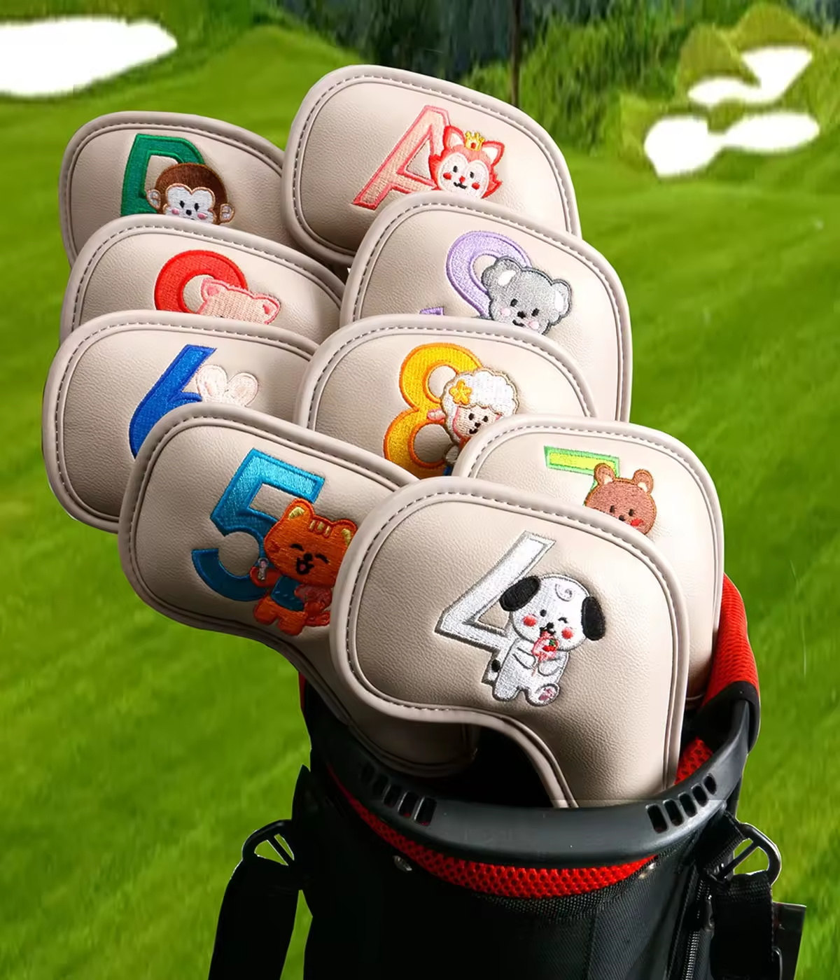 9Pcs 귀여운 만화 동물 골프 아이언 헤드 커버, P - Golf Equipment Nearby 리뷰 및 가격