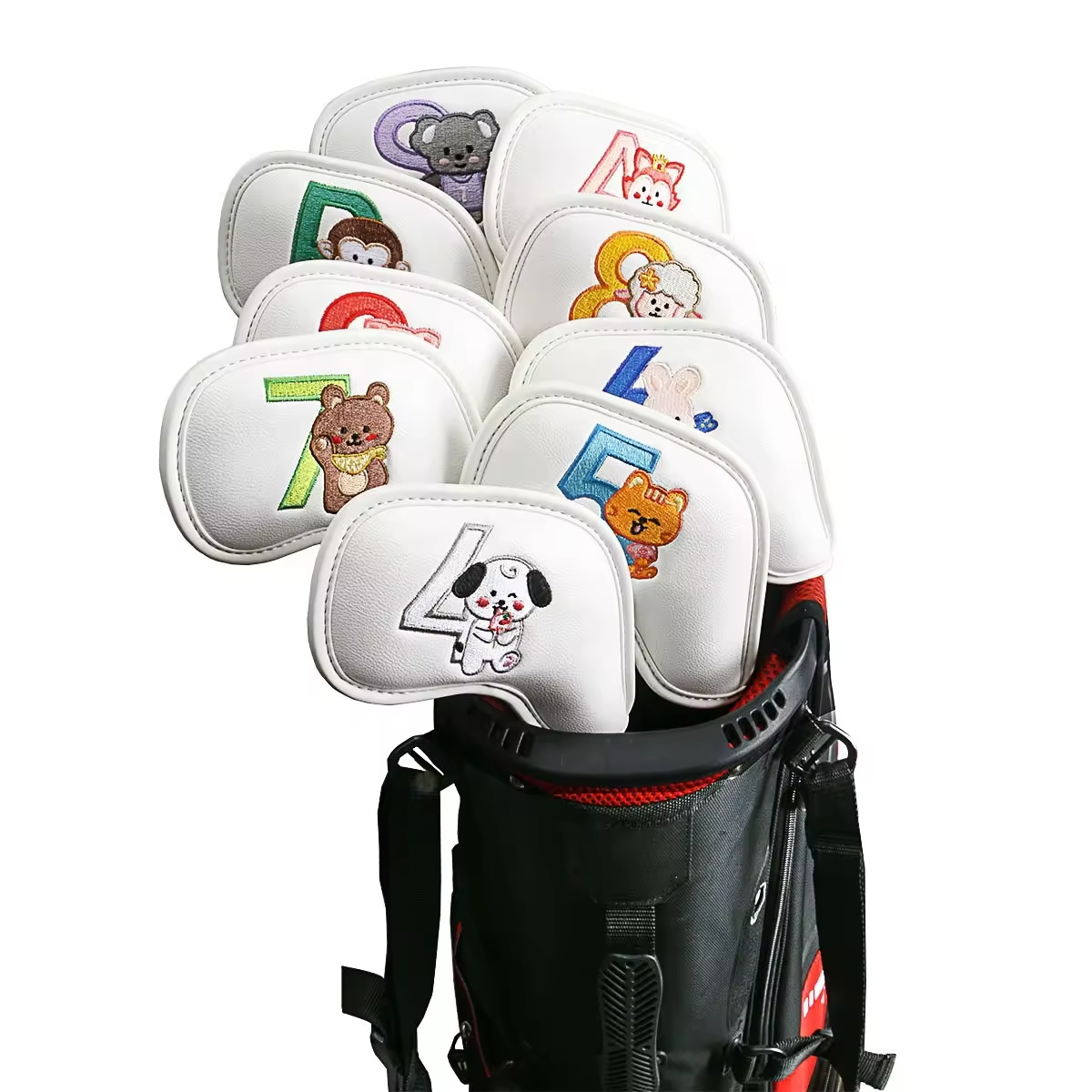 9Pcs 귀여운 만화 동물 골프 아이언 헤드 커버, P - Golf Equipment Nearby 리뷰 및 가격