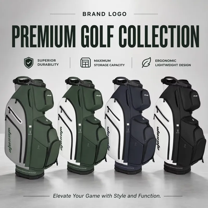 워소페 14웨이 골프 카트백 방수 나일론 PU 가죽 스 - Golf Bag Stand Cart 리뷰 및 가격